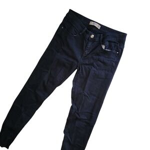 Zara Trafaluc‎ Black Wash Denim Jeans Slim Fit Casual Everyday Size 4